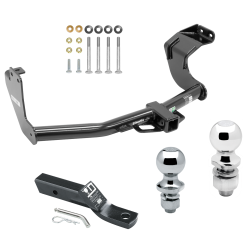 Trailer Tow Hitch For 14-21 Mitsubishi Outlander Except Sport or PHEV Receiver w/ 1-7/8" and 2" Ball Trailer Tow Hitch For 14-21 Mitsubishi Outlander Except Sport or PHEV Receiver w/ 1-7/8" and 2" Ball