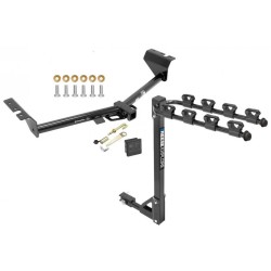 Trailer Tow Hitch w/ 4 Bike Rack For 15-21 KIA Sedona tilt away adult or child arms fold down carrier w/ Lock and Cover Trailer Tow Hitch w/ 4 Bike Rack For 15-21 KIA Sedona tilt away adult or child arms fold down carrier w/ Lock and Cover