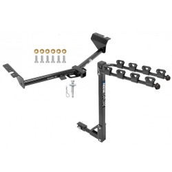 Trailer Tow Hitch w/ 4 Bike Rack For 15-21 KIA Sedona tilt away adult or child arms fold down carrier Trailer Tow Hitch w/ 4 Bike Rack For 15-21 KIA Sedona tilt away adult or child arms fold down carrier