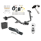Custom Fit Trailer Hitch Wiring Harness (Plug & Play) 2" Drop Ball-Mount w/ Pin/Clip 2" Chrome Ball Security Lock Pin Rubber Hitch Plug Cover Installation Hardware Installation Instructions 75898 118597 23 63845 580407 7010 Draw-Tite Traile Trailer Tow Hitch For 15-18 Chevy City Express 13-22 Nissan NV200 Deluxe Package Wiring 2" Ball and Lock