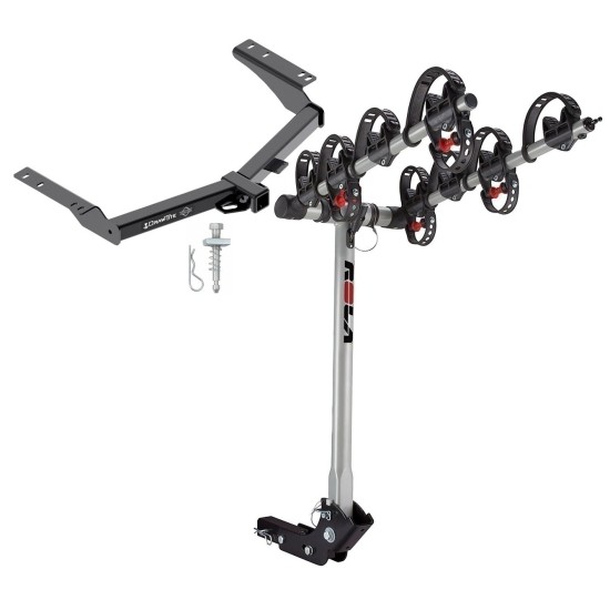 Trailer Tow Hitch For 2014 - 2022 Toyota Prado w/ 4 Bike Carrier Rack