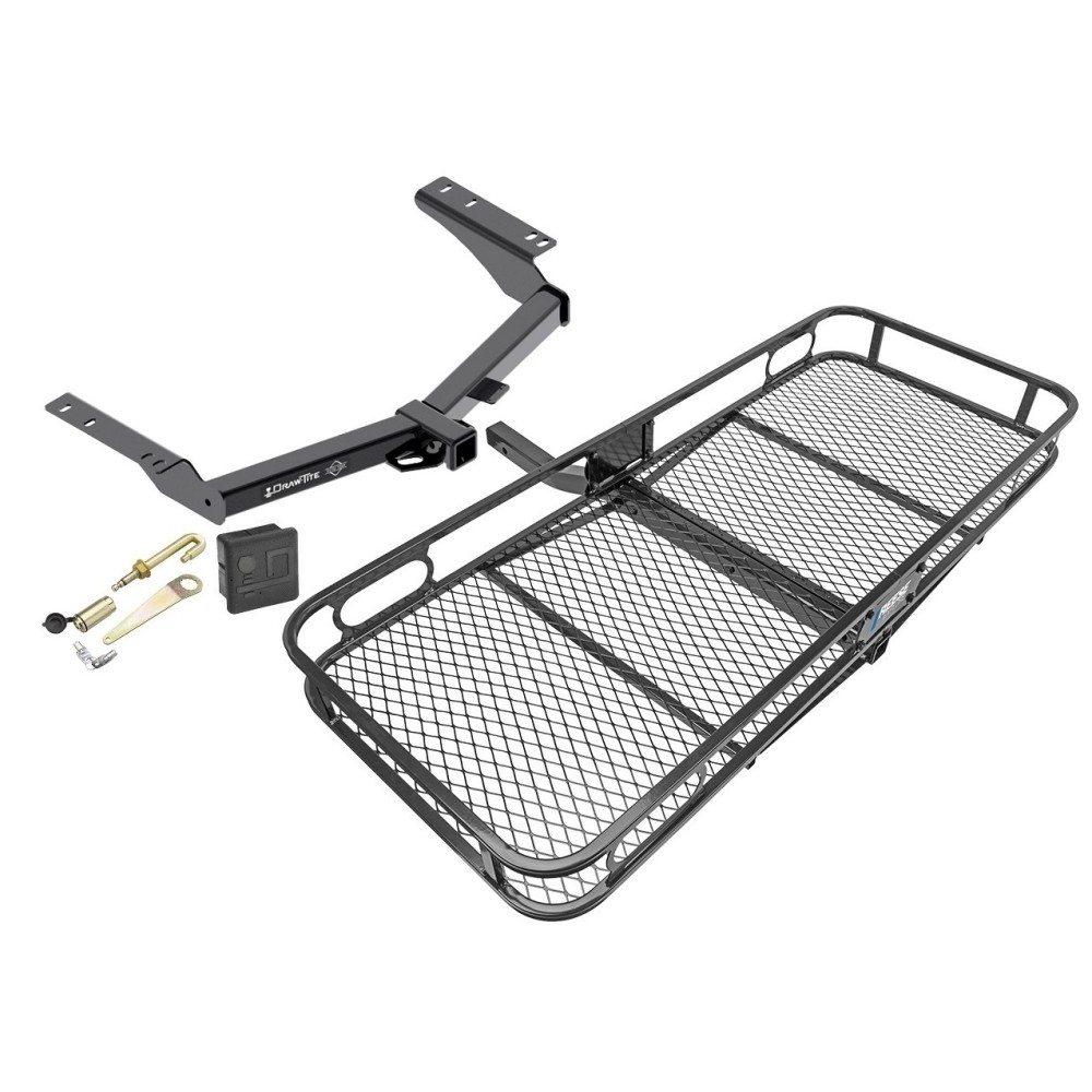 Trailer Tow Hitch For 2014 - 2022 Toyota Prado Basket Cargo Carrier Platform Hitch Lock and Cover