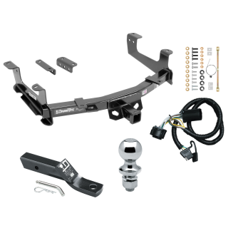 Custom Fit Trailer Hitch Wiring Harness (Plug & Play) 2" Drop Ball-Mount w/ Pin/Clip 1-7/8" Chrome Ball Installation Hardware Installation Instructions 75906 118384 23 63816 Draw-Tite Trailer Tow Hitch 15-19 Chevy Silverado GMC Sierra 2500H Trailer Tow Hitch For 15-19 Chevy Silverado GMC Sierra 2500HD 3500HD Complete Package w/ Wiring and 1-7/8" Ball