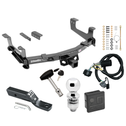 Trailer Tow Hitch For 15-19 Chevy Silverado GMC Sierra 2500HD 3500HD Deluxe Package Wiring 2" Ball and Lock Trailer Tow Hitch For 15-19 Chevy Silverado GMC Sierra 2500HD 3500HD Deluxe Package Wiring 2" Ball and Lock