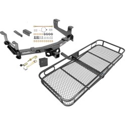 Trailer Tow Hitch For 15-19 Chevy Silverado GMC Sierra 2500HD 3500HD Basket Cargo Carrier Platform Hitch Lock and Cover Trailer Tow Hitch For 15-19 Chevy Silverado GMC Sierra 2500HD 3500HD Basket Cargo Carrier Platform Hitch Lock and Cover