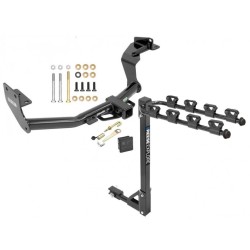 Trailer Tow Hitch w/ 4 Bike Rack For 16-20 Kia Sorento 19-20 Hyundai Santa Fe tilt away adult or child arms fold down carrier w/ Lock and Cover Trailer Tow Hitch w/ 4 Bike Rack For 16-20 Kia Sorento 19-20 Hyundai Santa Fe tilt away adult or child arms fold down carrier w/ Lock and Cover