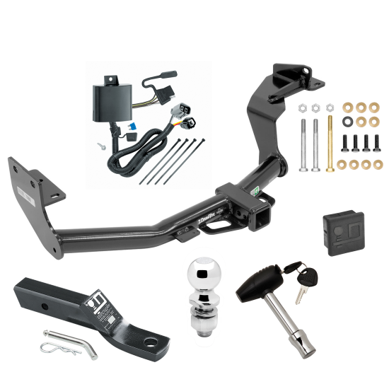 Custom Fit Trailer Hitch Wiring Harness (Plug & Play) 2" Drop Ball-Mount w/ Pin/Clip 2" Chrome Ball Security Lock Pin Rubber Hitch Plug Cover Installation Hardware Installation Instructions 75908 118269 23 63845 580407 7010 Draw-Tite Trailer Trailer Tow Hitch For 16-20 KIA Sorento w/ V6 Engine Deluxe Package Wiring 2" Ball and Lock