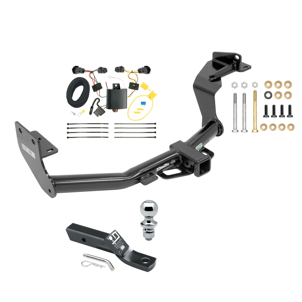 Custom Fit Trailer Hitch Wiring Harness (Plug & Play) 2" Drop Ball-Mount w/ Pin/Clip 1-7/8" Chrome Ball Installation Hardware Installation Instructions 75908 118583 23 63816 Draw-Tite Trailer Tow Hitch 16-20 KIA Sorento I4 Engine Complete P Trailer Tow Hitch For 16-20 KIA Sorento w/ I4 Engine Complete Package w/ Wiring and 1-7/8" Ball