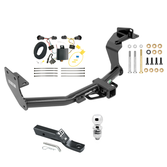 Custom Fit Trailer Hitch Wiring Harness (Plug & Play) 2" Drop Ball-Mount w/ Pin/Clip 2" Chrome Ball Installation Hardware Installation Instructions 75908 118583 23 63845 Draw-Tite Trailer Tow Hitch 16-20 KIA Sorento I4 Engine Complete Packa Trailer Tow Hitch For 16-20 KIA Sorento w/ I4 Engine Complete Package w/ Wiring and 2" Ball