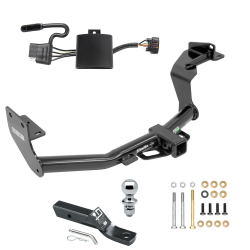 Trailer Tow Hitch For 19-20 Hyundai Santa Fe New Body Style Complete Package w/ Wiring and 1-7/8" Ball Trailer Tow Hitch For 19-20 Hyundai Santa Fe New Body Style Complete Package w/ Wiring and 1-7/8" Ball
