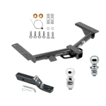 Trailer Tow Hitch For 15-23 Ford Transit 150 250 350 Receiver w/ 1-7/8" and 2" Ball Trailer Tow Hitch For 15-23 Ford Transit 150 250 350 Receiver w/ 1-7/8" and 2" Ball