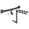 Trailer Tow Hitch w/ 4 Bike Rack For 08-20 Volvo S60 V60 V70 XC70 tilt away adult or child arms fold down carrier