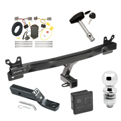 Trailer Tow Hitch For 08-10 Volvo V70 Wagon Deluxe Package Wiring 2" Ball and Lock