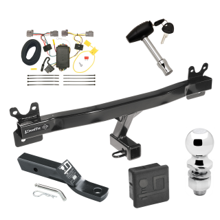Custom Fit Trailer Hitch Wiring Harness (Plug & Play) 2" Drop Ball-Mount w/ Pin/Clip 2" Chrome Ball Security Lock Pin Rubber Hitch Plug Cover Installation Hardware Installation Instructions 75916 118774 23 63845 580407 7010 Draw-Tite Traile Trailer Tow Hitch For 08-16 Volvo XC70 Deluxe Package Wiring 2" Ball and Lock