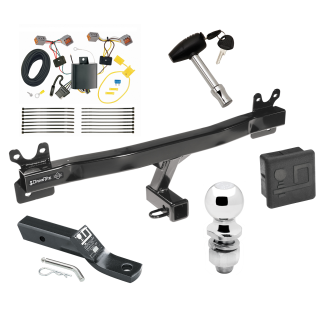 Custom Fit Trailer Hitch Wiring Harness (Plug & Play) 2" Drop Ball-Mount w/ Pin/Clip 2" Chrome Ball Security Lock Pin Rubber Hitch Plug Cover Installation Hardware Installation Instructions 75916 118770 23 63845 580407 7010 Draw-Tite Traile Trailer Tow Hitch For 14-18 Volvo S60 Sedan Deluxe Package Wiring 2" Ball and Lock