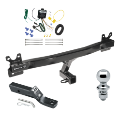 Trailer Tow Hitch For 11-13 Volvo S60 Sedan Complete Package w/ Wiring and 1-7/8" Ball