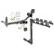 Trailer Tow Hitch w/ 4 Bike Rack For 15-21 Ford F-150 tilt away adult or child arms fold down carrier w/ Lock and Cover