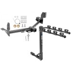 Custom Fit Trailer Hitch 4 Bike Carrier Installation Hardware Installation Instructions 75938 1393100G Draw-Tite Trailer Tow Hitch 4 Bike Rack 15-21 F-150 tilt away adult or child arms fold down carrier 15 16 17 18 19 20 21 2015 2016 2017 2018 2019 2020 Trailer Tow Hitch w/ 4 Bike Rack For 15-21 Ford F-150 tilt away adult or child arms fold down carrier