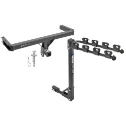 Trailer Tow Hitch w/ 4 Bike Rack For 11-17 Audi Q5 14-17 SQ5 15-24 Porshe Macan tilt away adult or child arms fold down carrier Trailer Tow Hitch w/ 4 Bike Rack For 11-17 Audi Q5 14-17 SQ5 15-24 Porshe Macan tilt away adult or child arms fold down carrier
