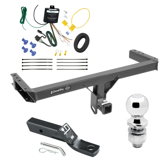Custom Fit Trailer Hitch Wiring Harness (Requires Splicing) 2" Drop Ball-Mount w/ Pin/Clip 2" Chrome Ball Installation Hardware Installation Instructions 75940 119191 23 63845 Draw-Tite Trailer Tow Hitch 11-12 Audi Q5 15-23 Porsche Macan Comple Trailer Tow Hitch For 11-12 Audi Q5 15-23 Porsche Macan Complete Package w/ Wiring and 2" Ball