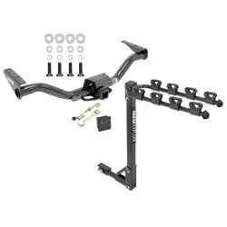 Trailer Tow Hitch w/ 4 Bike Rack For 15-22 Chevy Colorado GMC Canyon tilt away adult or child arms fold down carrier w/ Lock and Cover Trailer Tow Hitch w/ 4 Bike Rack For 15-22 Chevy Colorado GMC Canyon tilt away adult or child arms fold down carrier w/ Lock and Cover