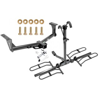 Trailer Tow Hitch For 15-24 Nissan Murano Platform Style 2 Bike Rack w/ Anti Rattle Hitch Lock Trailer Tow Hitch For 15-24 Nissan Murano Platform Style 2 Bike Rack w/ Anti Rattle Hitch Lock