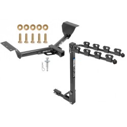 Trailer Tow Hitch w/ 4 Bike Rack For 15-21 Lexus NX200t tilt away adult or child arms fold down carrier