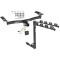 Trailer Tow Hitch w/ 4 Bike Rack For 07-15 Ford Edge Lincoln MKX tilt away adult or child arms fold down carrier w/ Lock and Cover