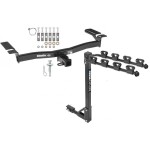 Custom Fit Trailer Hitch 4 Bike Carrier Installation Hardware Installation Instructions 75992 1393100G Draw-Tite Trailer Tow Hitch 4 Bike Rack 07-15 Edge Lincoln MKX tilt away adult or child arms fold down carrier 07 08 09 10 11 12 13 14 15 2007 2008 200 Trailer Tow Hitch w/ 4 Bike Rack For 07-15 Ford Edge Lincoln MKX tilt away adult or child arms fold down carrier