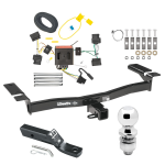 Custom Fit Trailer Hitch Wiring Harness (Plug & Play) 2" Drop Ball-Mount w/ Pin/Clip 2" Chrome Ball Installation Hardware Installation Instructions 75992 118551 23 63845 Draw-Tite Trailer Tow Hitch 07-10 Lincoln MKXd Edge Except Sport Comple Trailer Tow Hitch For 07-10 Lincoln MKX Ford Edge Except Sport Complete Package w/ Wiring and 2" Ball