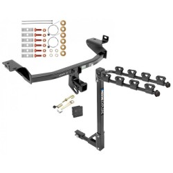 Trailer Tow Hitch w/ 4 Bike Rack For 14-23 Jeep Cherokee tilt away adult or child arms fold down carrier w/ Lock and Cover Trailer Tow Hitch w/ 4 Bike Rack For 14-23 Jeep Cherokee tilt away adult or child arms fold down carrier w/ Lock and Cover