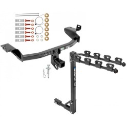 Trailer Tow Hitch w/ 4 Bike Rack For 14-23 Jeep Cherokee tilt away adult or child arms fold down carrier Trailer Tow Hitch w/ 4 Bike Rack For 14-23 Jeep Cherokee tilt away adult or child arms fold down carrier