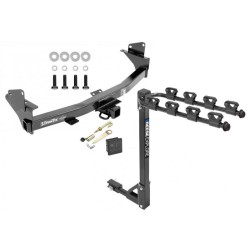 Trailer Tow Hitch w/ 4 Bike Rack For 15-22 Chevy Colorado GMC Canyon tilt away adult or child arms fold down carrier w/ Lock and Cover Trailer Tow Hitch w/ 4 Bike Rack For 15-22 Chevy Colorado GMC Canyon tilt away adult or child arms fold down carrier w/ Lock and Cover