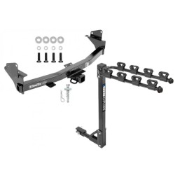 Trailer Tow Hitch w/ 4 Bike Rack For 15-22 Chevy Colorado GMC Canyon tilt away adult or child arms fold down carrier Trailer Tow Hitch w/ 4 Bike Rack For 15-22 Chevy Colorado GMC Canyon tilt away adult or child arms fold down carrier
