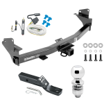 Trailer Tow Hitch For 15-22 Chevy Colorado GMC Canyon Complete Package w/ Wiring and 2" Ball