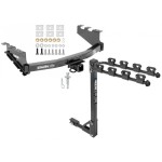 Custom Fit Trailer Hitch 4 Bike Carrier Installation Hardware Installation Instructions 76016 1393100G Draw-Tite Trailer Tow Hitch 4 Bike Rack 14-19 Chevy Silverado GMC Sierra Legacy and Limited tilt away adult or child arms fold down carrier 14 15 16 17 Trailer Tow Hitch w/ 4 Bike Rack For 14-19 Chevy Silverado GMC Sierra Legacy and Limited tilt away adult or child arms fold down carrier