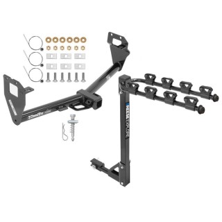 Custom Fit Trailer Hitch 4 Bike Carrier Installation Hardware Installation Instructions 76021 1393100G Draw-Tite Trailer Tow Hitch 4 Bike Rack 15-23 Jeep Renegade tilt away adult or child arms fold down carrier 15 16 17 18 19 20 21 22 23 2015 2016 2017 2 Trailer Tow Hitch w/ 4 Bike Rack For 15-23 Jeep Renegade tilt away adult or child arms fold down carrier