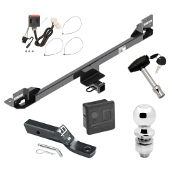 Trailer Tow Hitch For 11-17 Honda Odyssey Deluxe Package Wiring 2" Ball and Lock Trailer Tow Hitch For 11-17 Honda Odyssey Deluxe Package Wiring 2" Ball and Lock