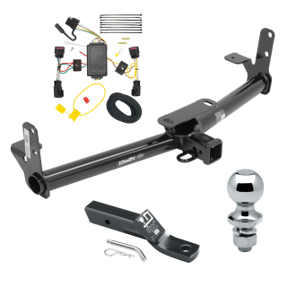 Custom Fit Trailer Hitch Wiring Harness (Plug & Play) 2" Drop Ball-Mount w/ Pin/Clip 1-7/8" Chrome Ball Installation Hardware Installation Instructions  76028 118494 23 63816 Draw-Tite Trailer Tow Hitch 10-17 Chevy Equinox GMC Terrain Comple Trailer Tow Hitch For 10-17 Chevy Equinox GMC Terrain Complete Package w/ Wiring and 1-7/8" Ball