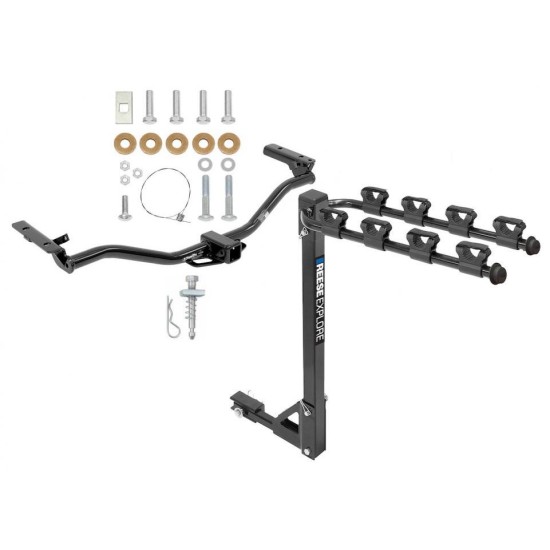 Custom Fit Trailer Hitch 4 Bike Carrier Installation Hardware Installation Instructions 76034 1393100G Draw-Tite Trailer Tow Hitch 4 Bike Rack 11-19 Explorer tilt away adult or child arms fold down carrier 11 12 13 14 15 16 17 18 19 2011 2012 2013 2014 2 Trailer Tow Hitch w/ 4 Bike Rack For 11-19 Ford Explorer tilt away adult or child arms fold down carrier