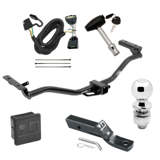 Custom Fit Trailer Hitch Wiring Harness (Plug & Play) 2" Drop Ball-Mount w/ Pin/Clip 2" Chrome Ball Security Lock Pin Rubber Hitch Plug Cover Installation Hardware Installation Instructions 76034 118540 23 63845 580407 7010 Draw-Tite Traile Trailer Tow Hitch For 11-19 Ford Explorer Deluxe Package Wiring 2" Ball and Lock