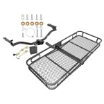 Trailer Tow Hitch For 11-19 Ford Explorer Basket Cargo Carrier Platform Hitch Lock and Cover