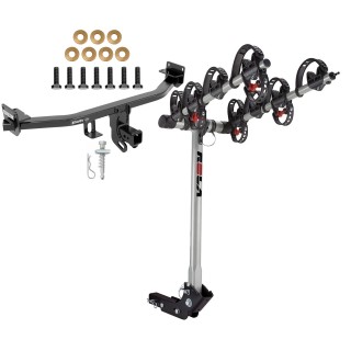 Custom Fit Trailer Hitch 4 Bike Carrier Installation Hardware Installation Instructions 76074 59401 Draw-Tite Trailer Tow Hitch 17-22 KIA Sportage except SX & SX Turbo 4 Bike Carrier Rack 17 18 19 20 21 22 2017 2018 2019 2020 2021 2022 Trailer Tow Hitch For 17-22 KIA Sportage except SX & SX Turbo w/ 4 Bike Carrier Rack