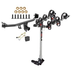 Trailer Tow Hitch For 17-22 KIA Sportage except SX & SX Turbo 4 Bike Rack w/ Hitch Lock and Cover Trailer Tow Hitch For 17-22 KIA Sportage except SX & SX Turbo 4 Bike Rack w/ Hitch Lock and Cover