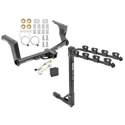 Trailer Tow Hitch w/ 4 Bike Rack For 13-17 Subaru Crosstrek XV Crosstrek except Hybrid tilt away adult or child arms fold down carrier w/ Lock and Cover Trailer Tow Hitch w/ 4 Bike Rack For 13-17 Subaru Crosstrek XV Crosstrek except Hybrid tilt away adult or child arms fold down carrier w/ Lock and Cover