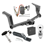Custom Fit Trailer Hitch Wiring Harness (Plug & Play) 2" Drop Ball-Mount w/ Pin/Clip 2" Chrome Ball Security Lock Pin Rubber Hitch Plug Cover Installation Hardware Installation Instructions 76084 118467 23 63845 580407 7010 Draw-Tite Traile Trailer Tow Hitch For 13-17 Subaru Crosstrek Except Hybrid Deluxe Package Wiring 2" Ball and Lock