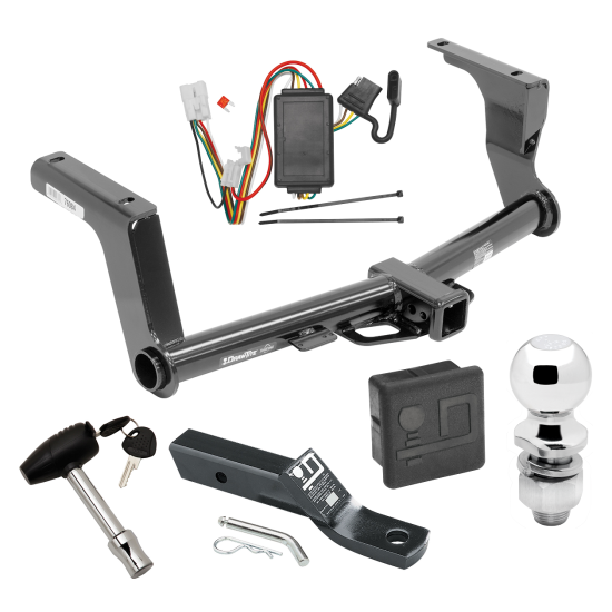 Custom Fit Trailer Hitch Wiring Harness (Plug & Play) 2" Drop Ball-Mount w/ Pin/Clip 2" Chrome Ball Security Lock Pin Rubber Hitch Plug Cover Installation Hardware Installation Instructions 76084 118467 23 63845 580407 7010 Draw-Tite Traile Trailer Tow Hitch For 13-17 Subaru Crosstrek Except Hybrid Deluxe Package Wiring 2" Ball and Lock