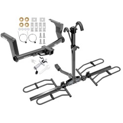 Trailer Tow Hitch For 13-17 Subaru Crosstrek XV Crosstrek except Hybrid Platform Style 2 Bike Rack w/ Anti Rattle Hitch Lock Trailer Tow Hitch For 13-17 Subaru Crosstrek XV Crosstrek except Hybrid Platform Style 2 Bike Rack w/ Anti Rattle Hitch Lock