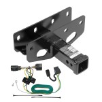 Trailer Tow Hitch For 07-18 Jeep Wrangler JK Except Right Hand Drive w/ Wiring Harness Kit