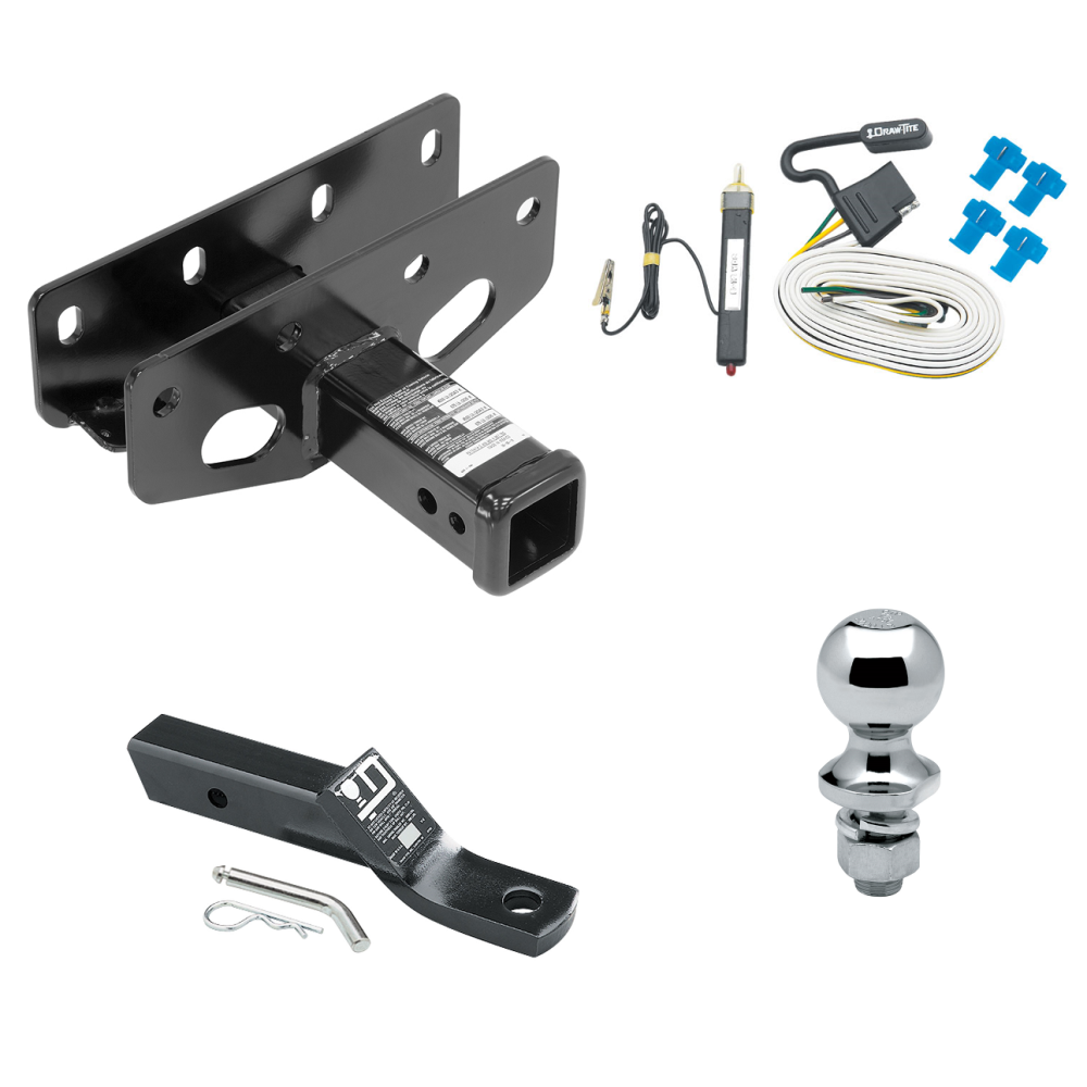 Custom Fit Trailer Hitch Wiring Harness (Requires Splicing) 2" Drop Ball-Mount w/ Pin/Clip 1-7/8" Chrome Ball Installation Hardware Installation Instructions 76382 20252 23 63816 Draw-Tite Trailer Tow Hitch 07-18 Jeep Wrangler JK Right Hand Dri Trailer Tow Hitch For 07-18 Jeep Wrangler JK Right Hand Drive Complete Package w/ Wiring and 1-7/8" Ball